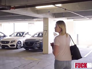 Blonde Nasty Babe Picked Up In Car and Enjoy Hammered